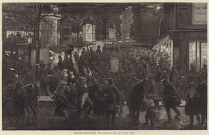 Fête du Nouvel An à Paris, les boulevards lors d